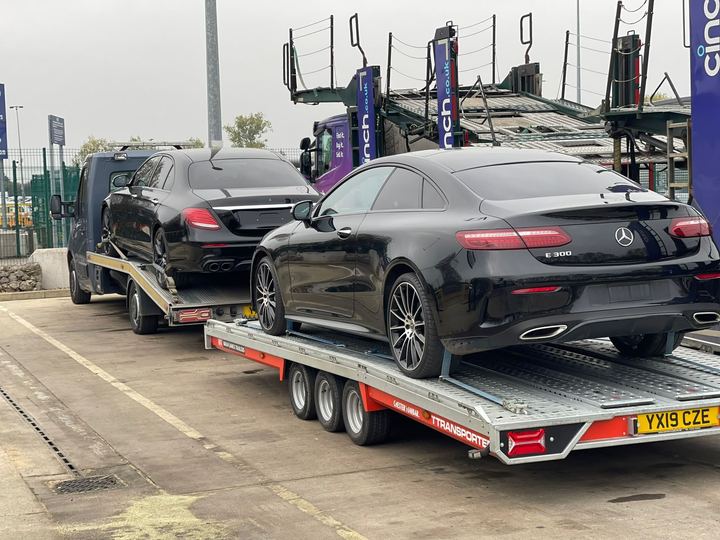 Mercedes vehicle loaded for professional transport by MPT Recovery